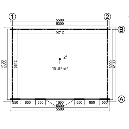 CASETA  DE JARDIN  "BRET 19,9 m2"