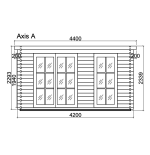 CASETA DE JARDIN "HEIDI 11,7m2"