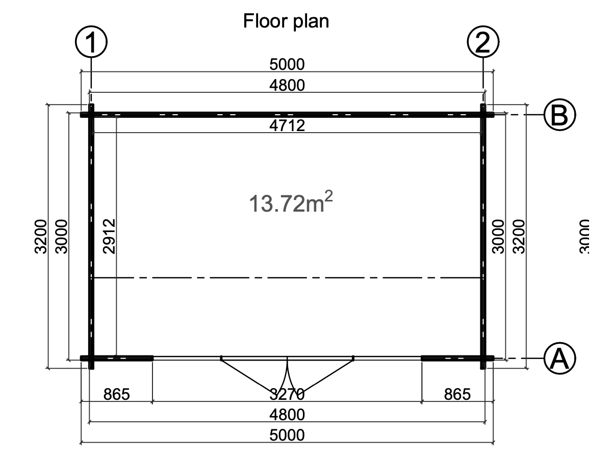 Caseta de jardín INES 13,7 m2