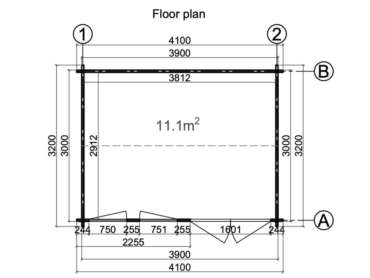 Caseta de jardín "IRIS 11,1 m2"
