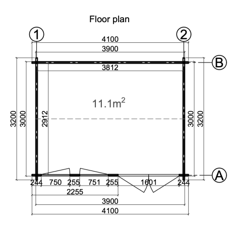 Caseta de jardín  "IRIS 11,1 m2"