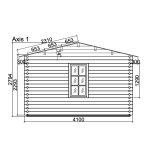 Caseta de madera "IRIS 19,1 m2 "
