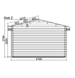 Caseta de madera "IRIS 19,1 m2 "