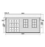 Caseta de madera  "IRIS 19,1 m2 "