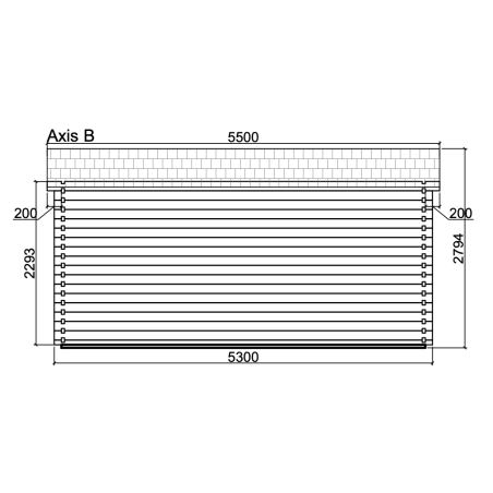 Caseta de madera  "IRIS 19,1 m2 "