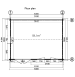 Caseta de madera "IRIS 19,1 m2 "