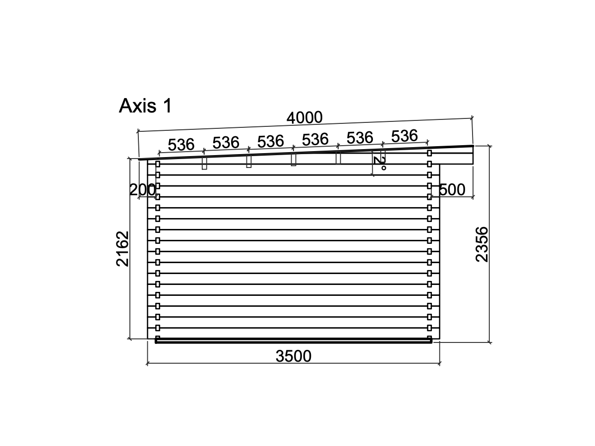 Caseta de madera LEA 14,2 m2