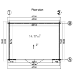Caseta de madera LEA 14,2 m2