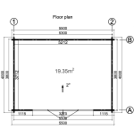 Caseta de madera LEA 19,4 m2