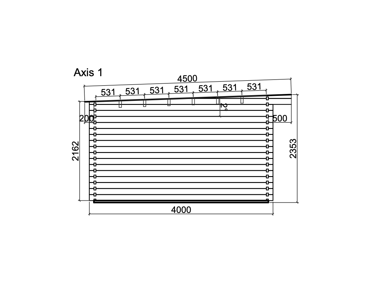 Garden sheds / smooth 19.4 m2
