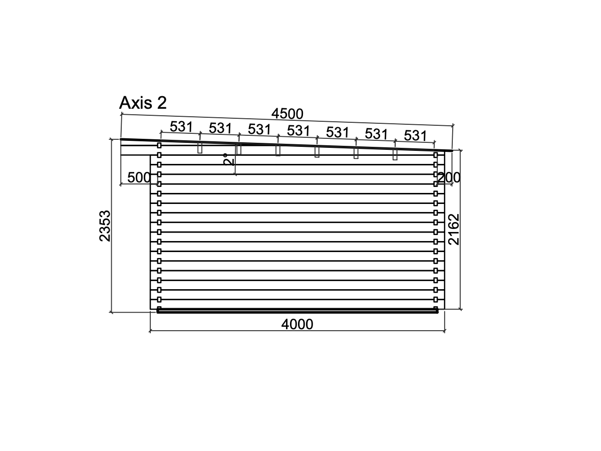 Garden sheds / smooth 19.4 m2