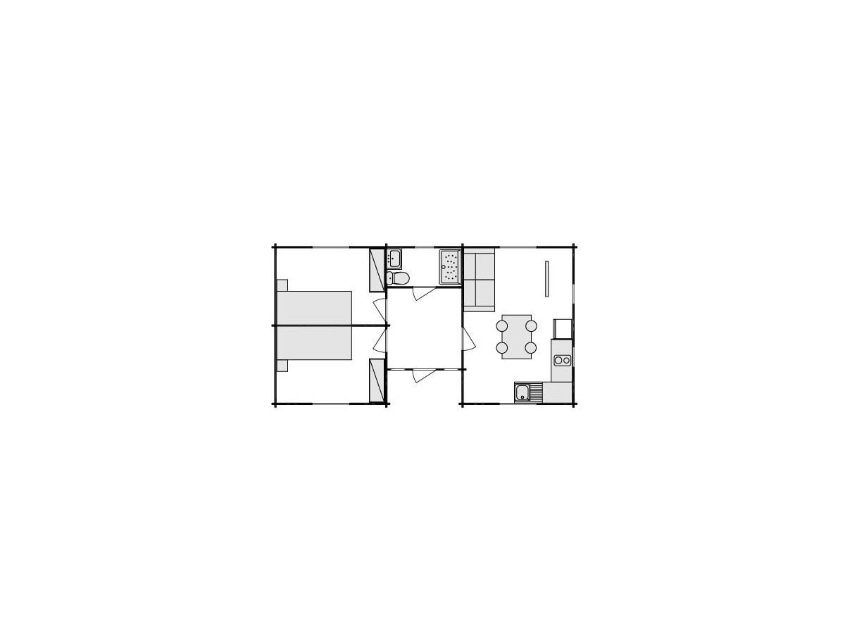 Casas de madera / KRISTI - 44mm