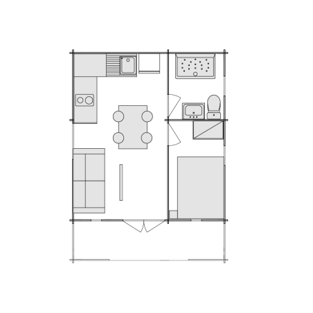 Wooden cabin / Padova Plus