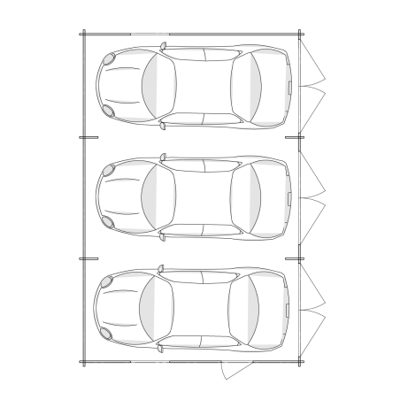 Garages / Trio 9x6 - 44mm
