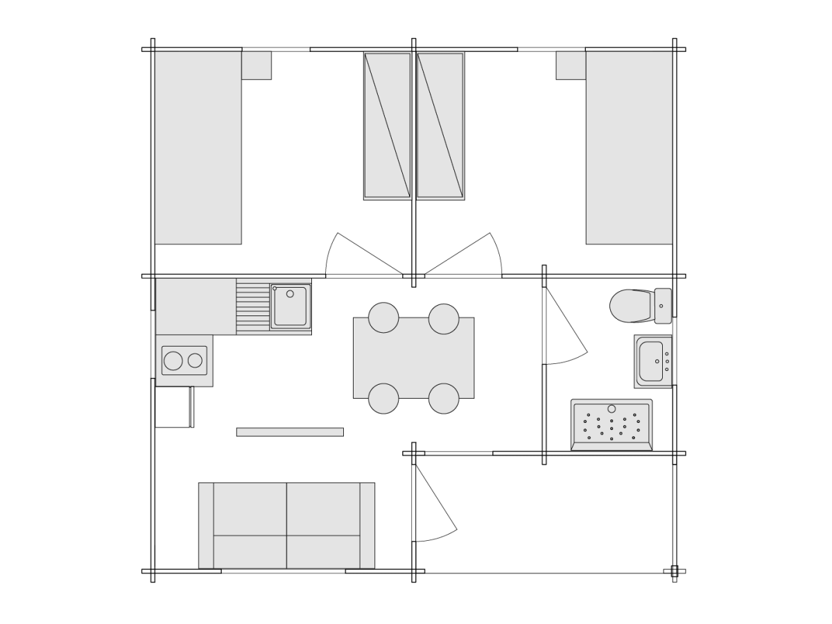 Maison en bois "Fay-A"