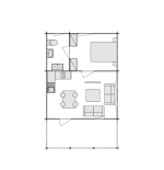 Maison en bois / Valencia 40 m2 - 44 mm