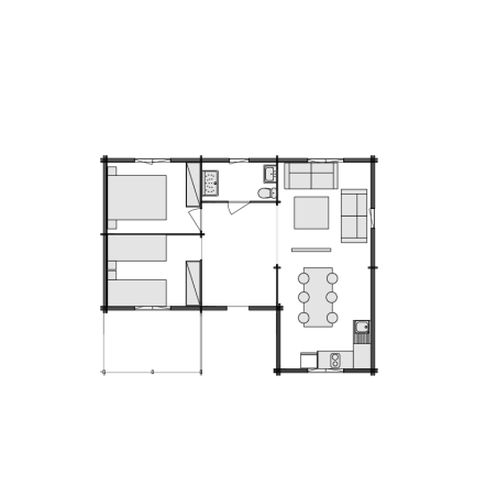 Maisons en bois à double mur / Jennifer Twinskin - 44 -50-44 mm