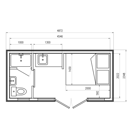 Mini Casa MO-House 4.9 | Casa Pequeña de Madera
