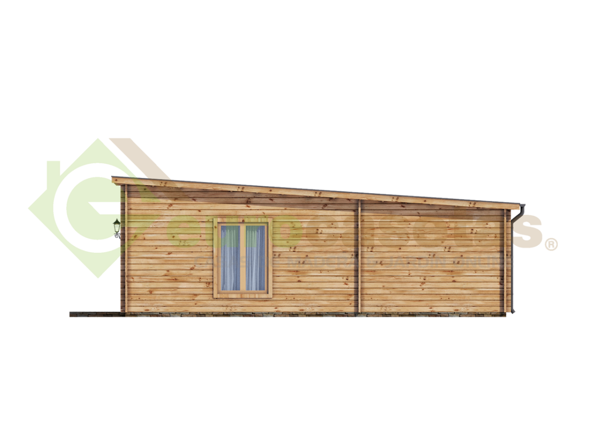 Casa de madera RIBERA 87,3 m2 - 44 mm