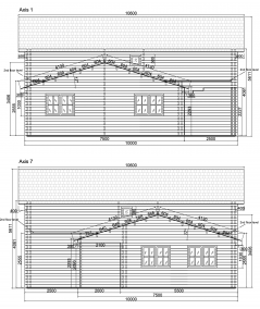 Casa de dos plantas Teresa  , 180 m2 doble pared 44-100-44 mm