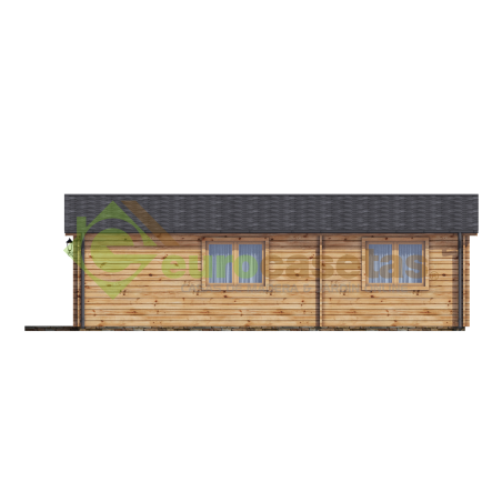 CASA DE MADERA  "ALMERIA B , 53 m2 " - 70 mm