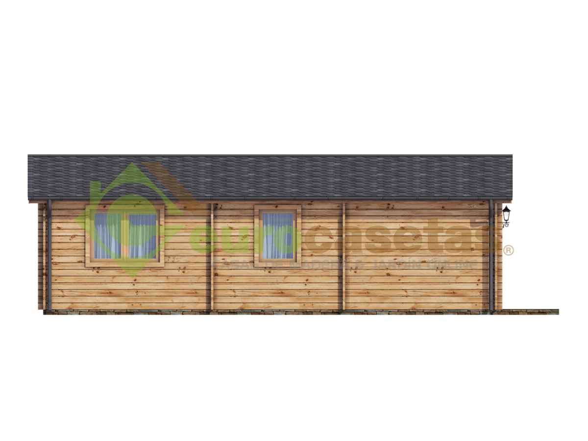 CASA DE MADERA  "ALMERIA B , 53 m2 " - 70 mm
