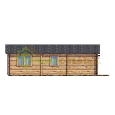 CASA DE MADERA  "ALMERIA B , 53 m2 " - 70 mm