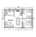 Casas de madera / ALMERIA B - 70 mm