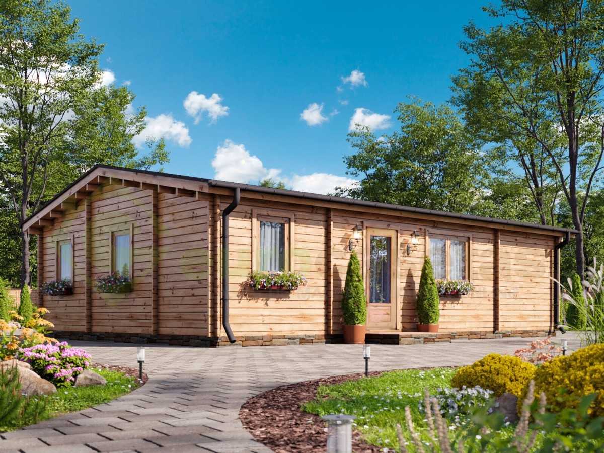 Casa de madera "RADO 72  m2" - 44mm