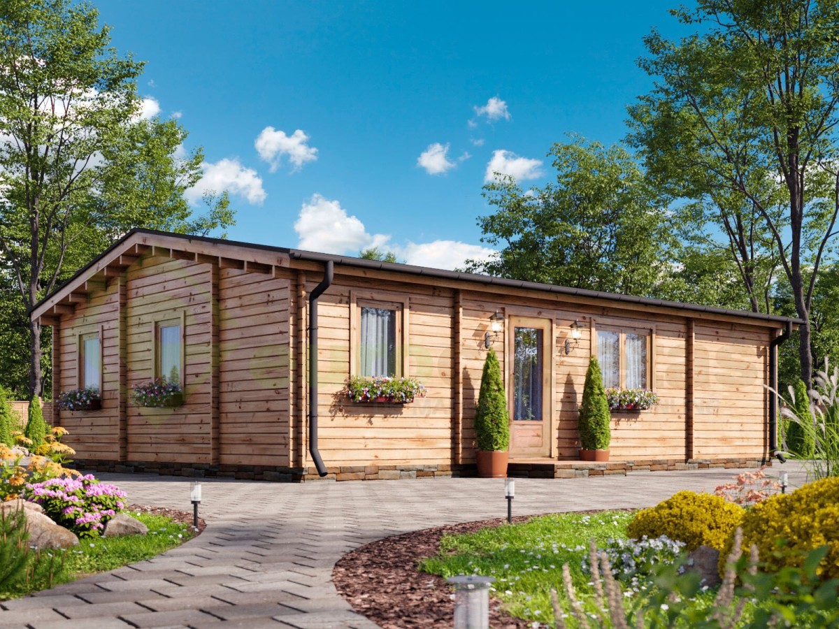 Casa de madera "RADO NORDIC 72  m2" - 70 mm
