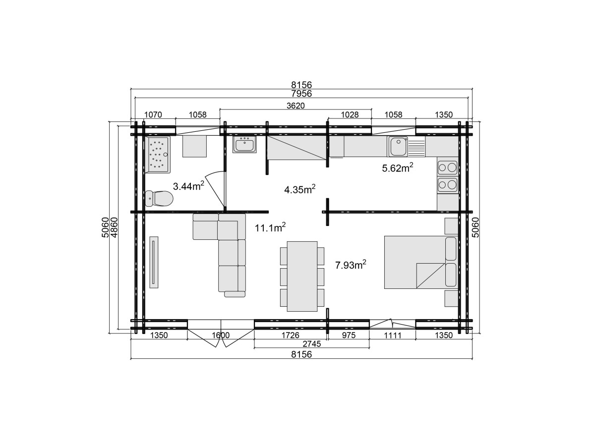 DAIVA  CTE, 40 m2  44-140-44 mm