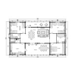Wooden houses / Bruno CTE - 44 -140-44 mm