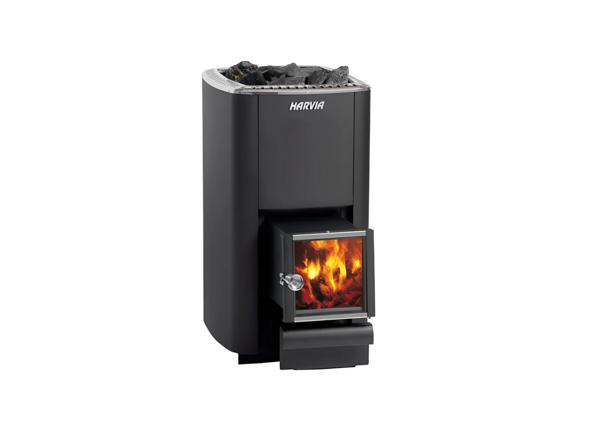 Harvia M3 SL, poêle à bois de 16,5 kW avec alimentation extérieure