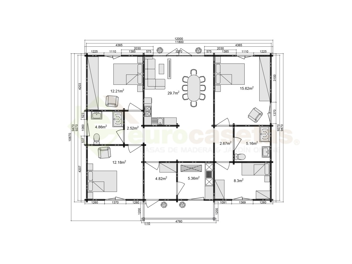 Casas Fusionhouse / Milena 103 m2