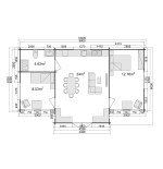 Casa de madera  "FLORIDA " - 44 mm