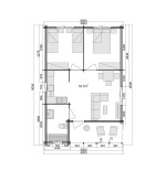 Casas de madeira em parede dupla / Almeria Twinskin- 44-50-44 mm
