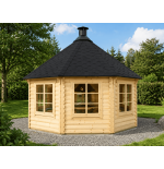 Cabines de jardim Pavilhão com churrasqueira / Zena 14.2 m2