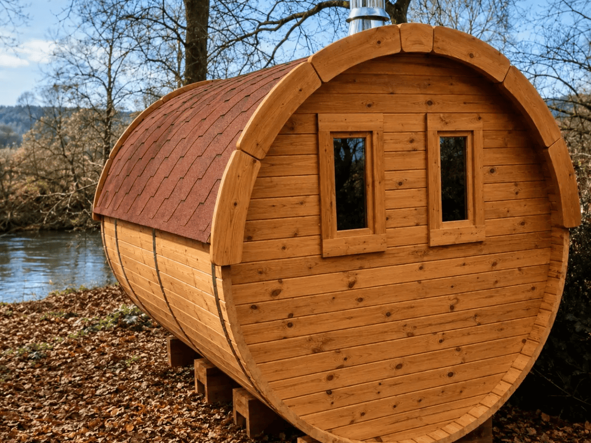 Sauna Barrel 3,0 m Ø 2.27 m Sauna Barrel 3,0 m Ø 2.27 m