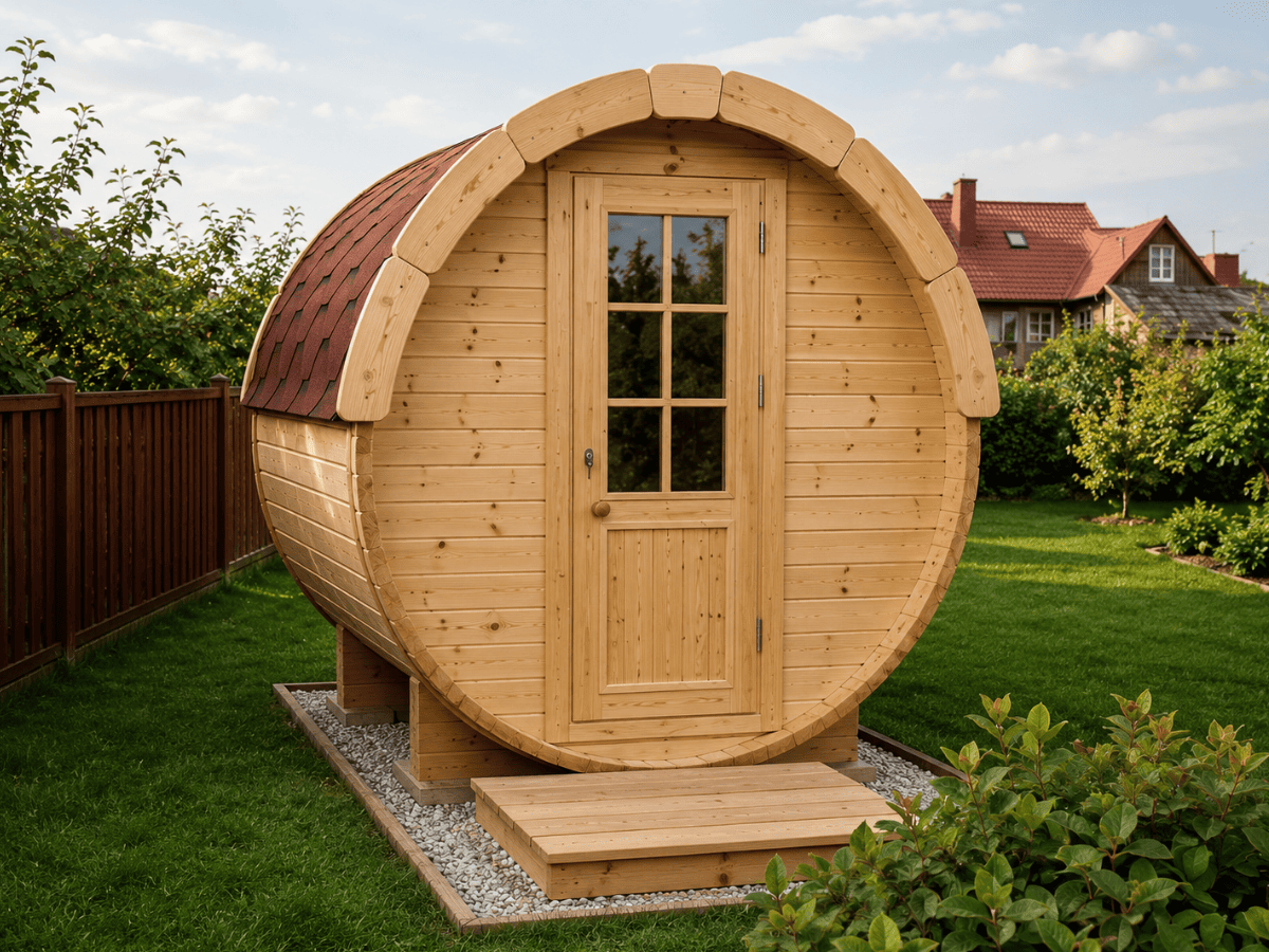 Sauna baril 4,8 m Ø 1,97 m