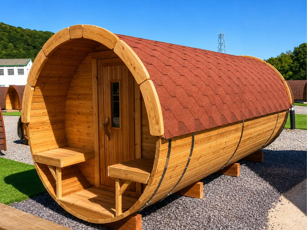 Sauna baril 4,8 m Ø 2.27 m