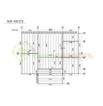 Casa de madera residencial Nova 62 m², 44 mm