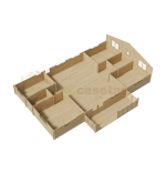 Casa de madera residencial Sabina 100 m², 44 mm