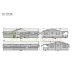 Casa de madera residencial Sabina 100 m², 44 mm