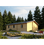 Casa de madera residencial Skala 58 m², 44 mm