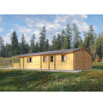 Casa de madera residencial Eira 61 m², 44 mm