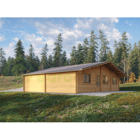 Casa de madera residencial Nara 83 m², 44 mm