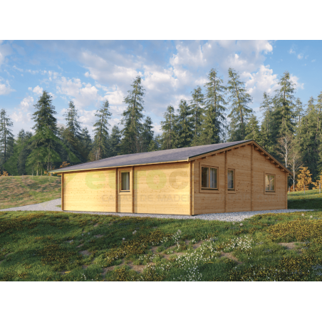 Casa de madera residencial Nara 83 m², 44 mm