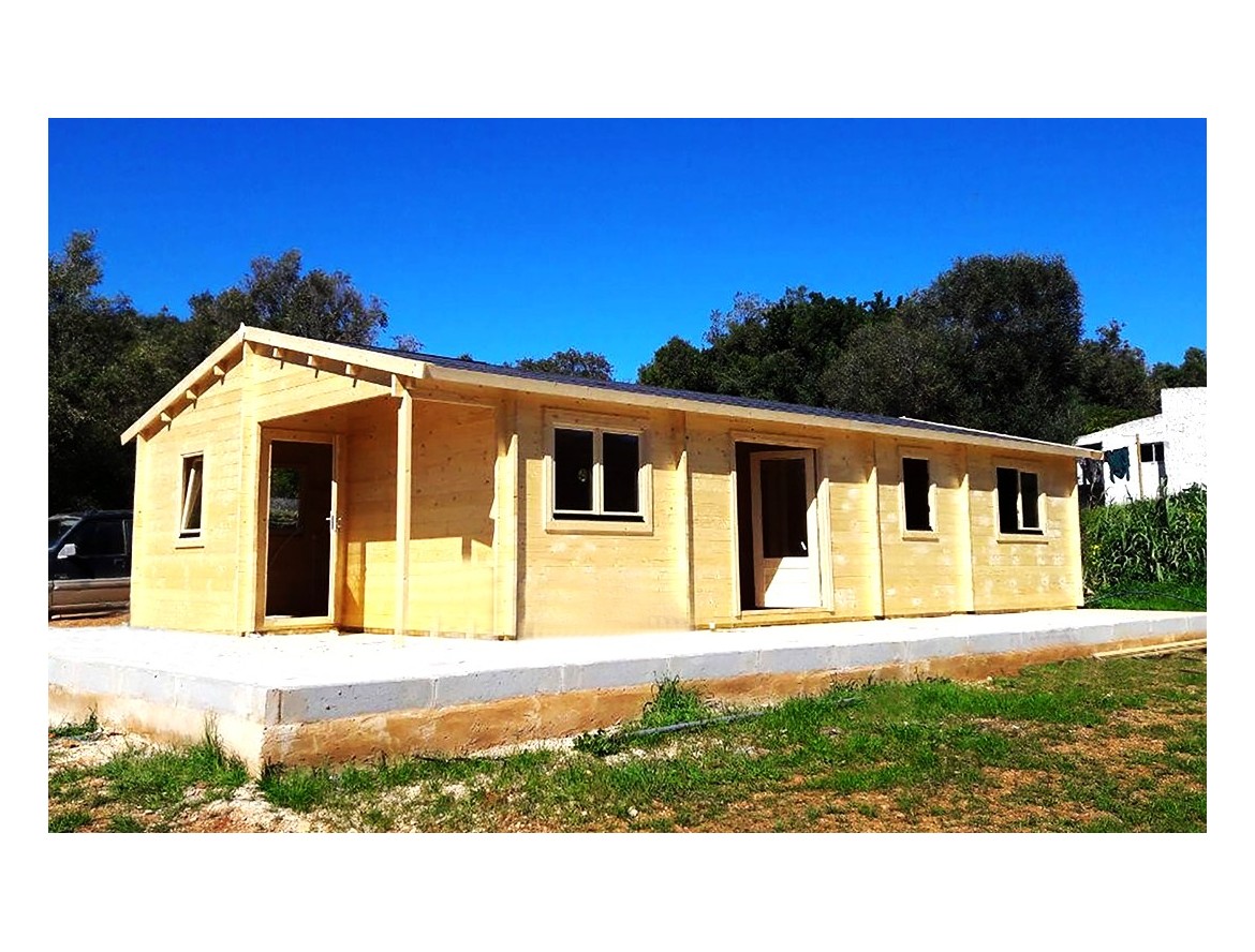 La Casa de Madera Mallorca Especial montada en Portugal