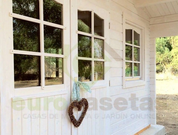 Montaje caseta de madera ""HELENA 24.6 m2" - 70 mm
