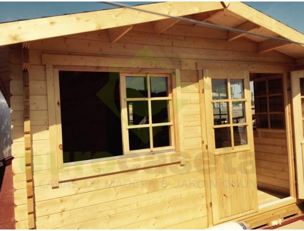 Montaje Caseta de madera "ALTEA 4x8", 44mm (a medida)